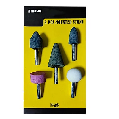 PIEDRA DE DESBASTE P/TALADRO GRANDE SET X 5